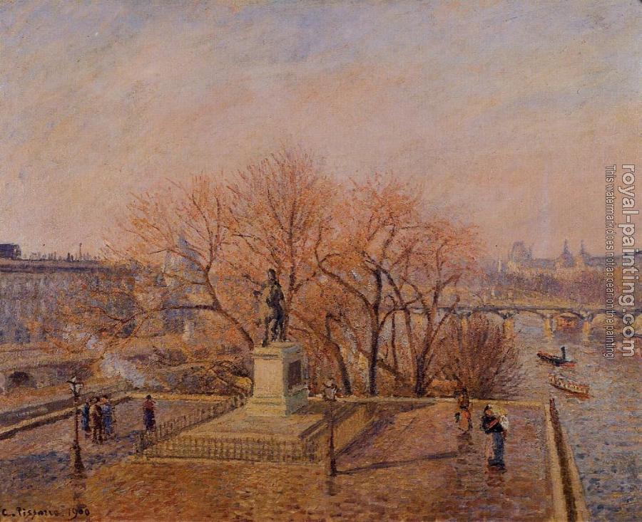 Camille Pissarro : Pont-Neuf, the Statue of Henri IV, Sunny Weather